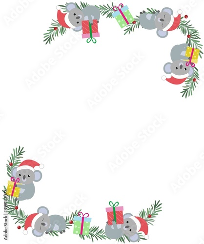 Photography コアラのクリスマスカード