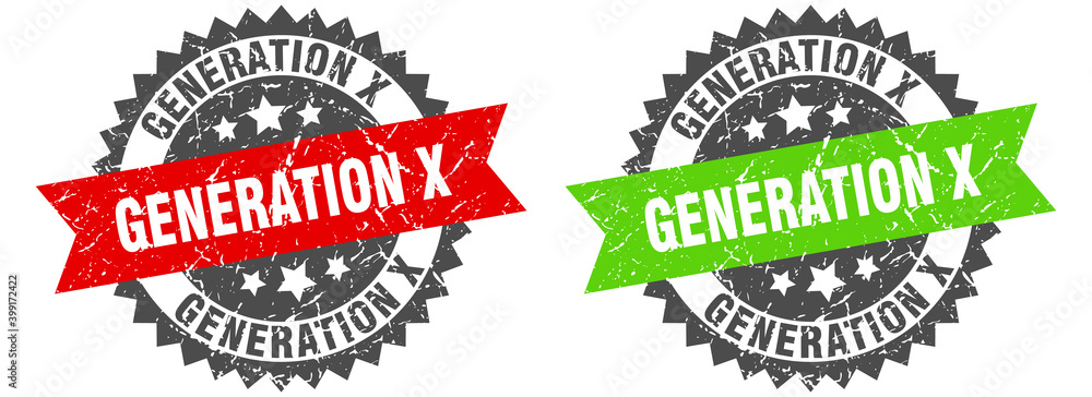 generation x band sign. generation x grunge stamp set Stock Vector ...