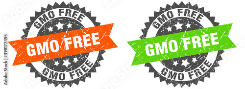 gmo free band sign. gmo free grunge stamp set
