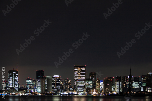 Wallpaper Mural Illuminated skyscrapers of Tokyo in the night Torontodigital.ca