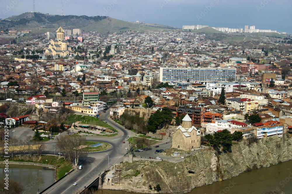 View of Avlabari district from Old Tbilisi