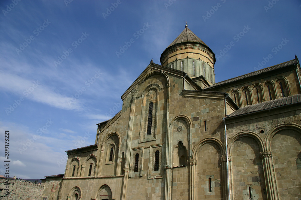 Exterior View of Svetitskhoveli Cathedral in Mtskheta, Georgia
