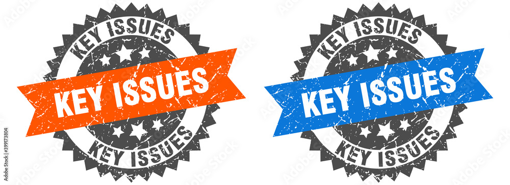 Obraz premium key issues band sign. key issues grunge stamp set