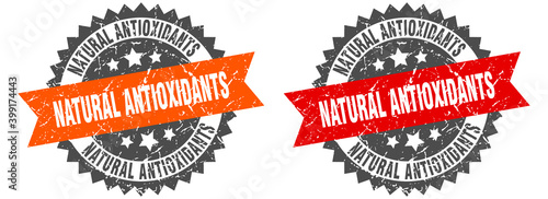 natural antioxidants band sign. natural antioxidants grunge stamp set