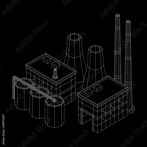 Industrial building factorie facilitie power plant