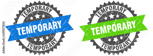 temporary band sign. temporary grunge stamp set