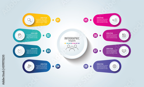 Presentation business abstract background infographic template