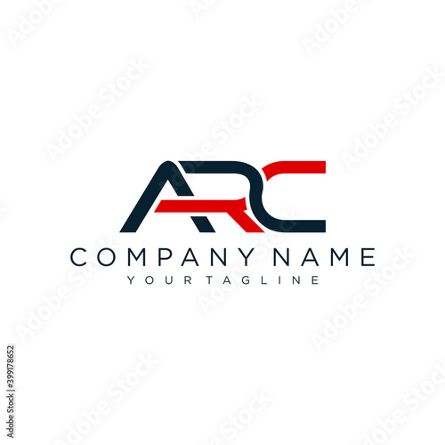 Modern initial ARC logo design vector, Abstract logo concept