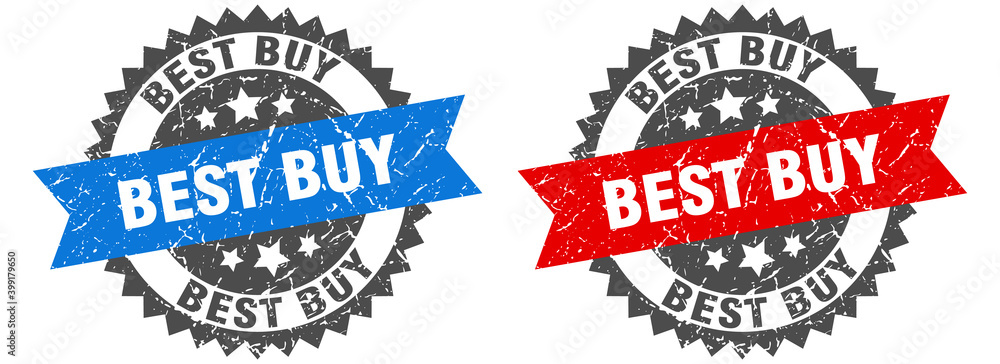 Obraz premium best buy band sign. best buy grunge stamp set