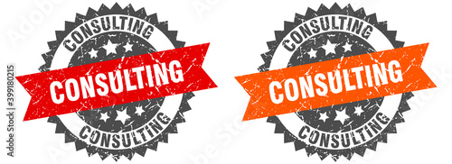 consulting band sign. consulting grunge stamp set