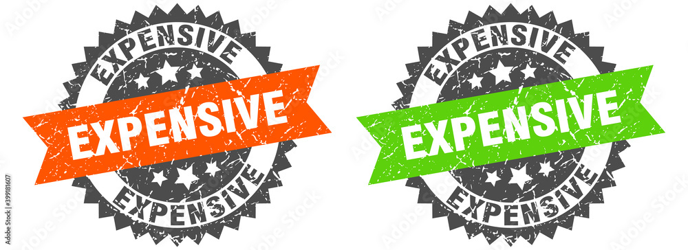 Obraz premium expensive band sign. expensive grunge stamp set