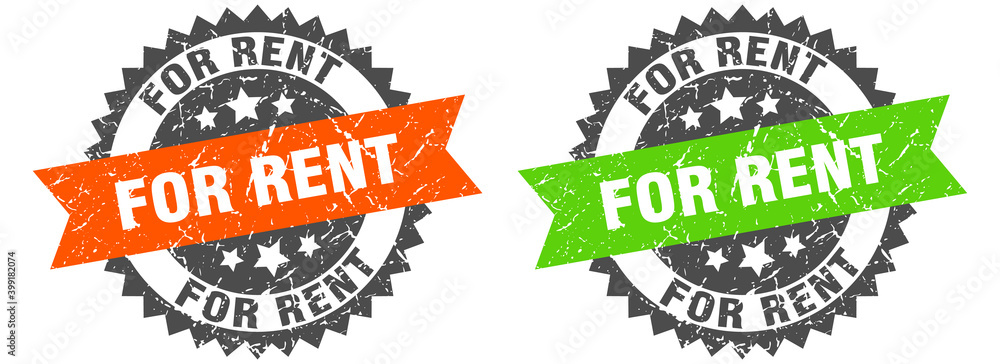 Obraz premium for rent band sign. for rent grunge stamp set