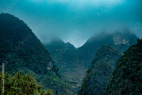 Amazing mountain landscape at Ha Giang province. Ha Giang is a northernmost province in Vietnam