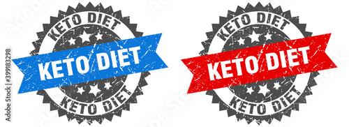 keto diet band sign. keto diet grunge stamp set