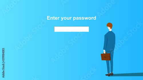 Login error message saying "Enter your password". Adverse effects of internet society and security measures.