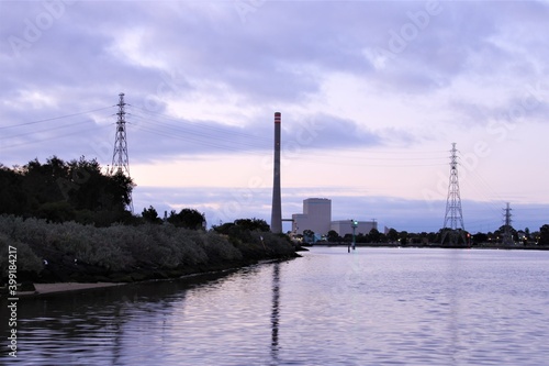 power station on the river