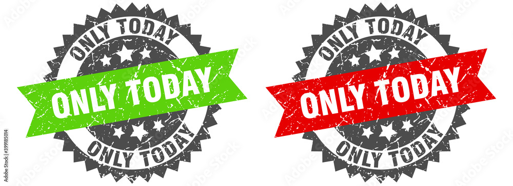 Obraz premium only today band sign. only today grunge stamp set