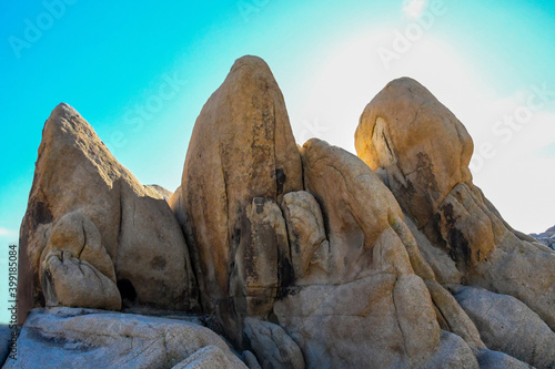 An overlooking view of nature in Joshua Tree National Park, California