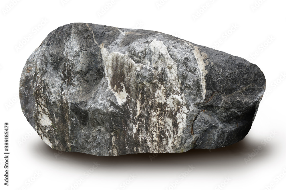 Fototapeta premium stones white background, Clipping path