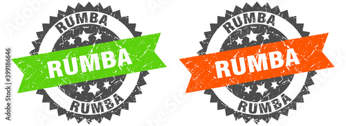 rumba band sign. rumba grunge stamp set