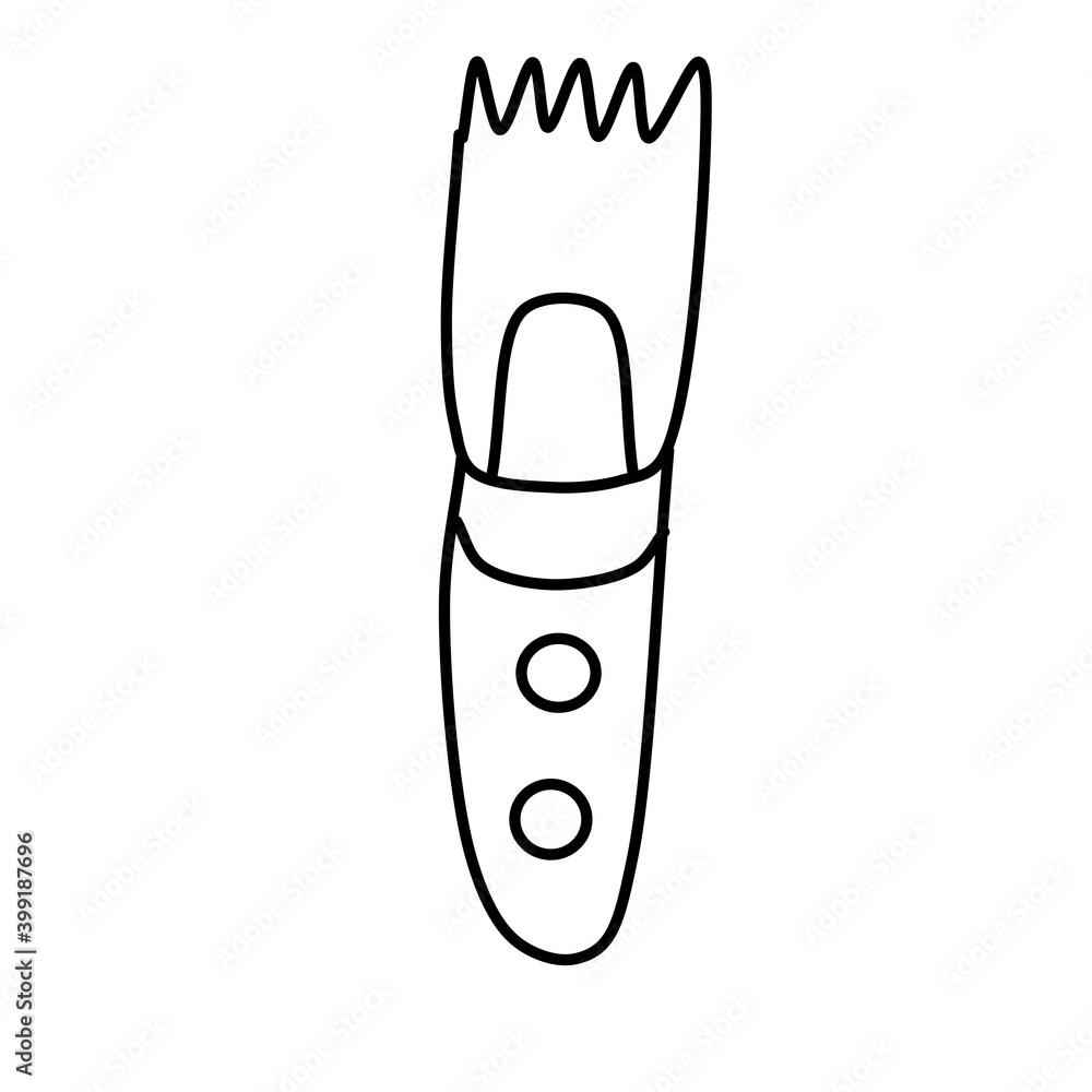 Single Comb for dogs . Equipment for pet care. Vector sketch in the Doodle style, isolated on a white background. Single Comb for dogs . Equipment for pet care. Vector sketch in the Doodle style, isolated on a white background.
