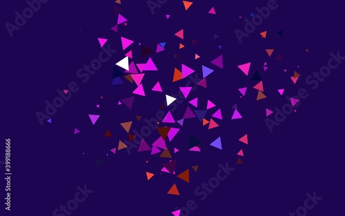 Fototapeta Naklejka Na Ścianę i Meble -  Light Multicolor, Rainbow vector cover in polygonal style.