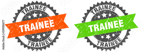 trainee band sign. trainee grunge stamp set