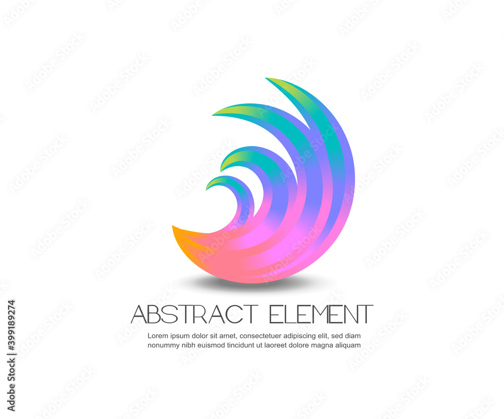 Fototapeta premium An illustration of colorful design element