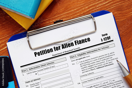 Application Form I-129F Petition for Alien Fiance