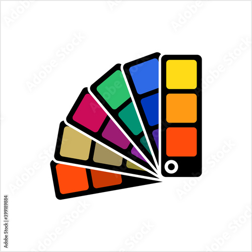 Color Sample Fan Card Icon