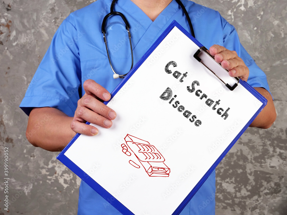 Health care concept meaning Cat Scratch Disease with phrase on the