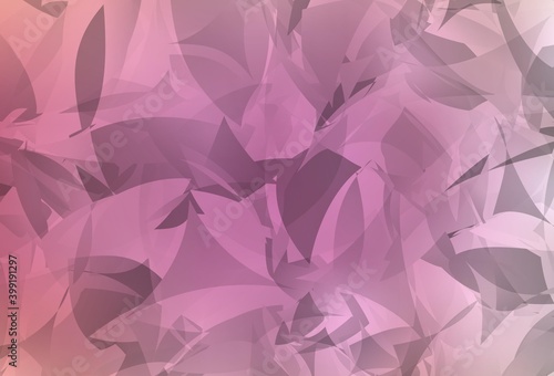 Light Pink vector pattern with random polygonals.