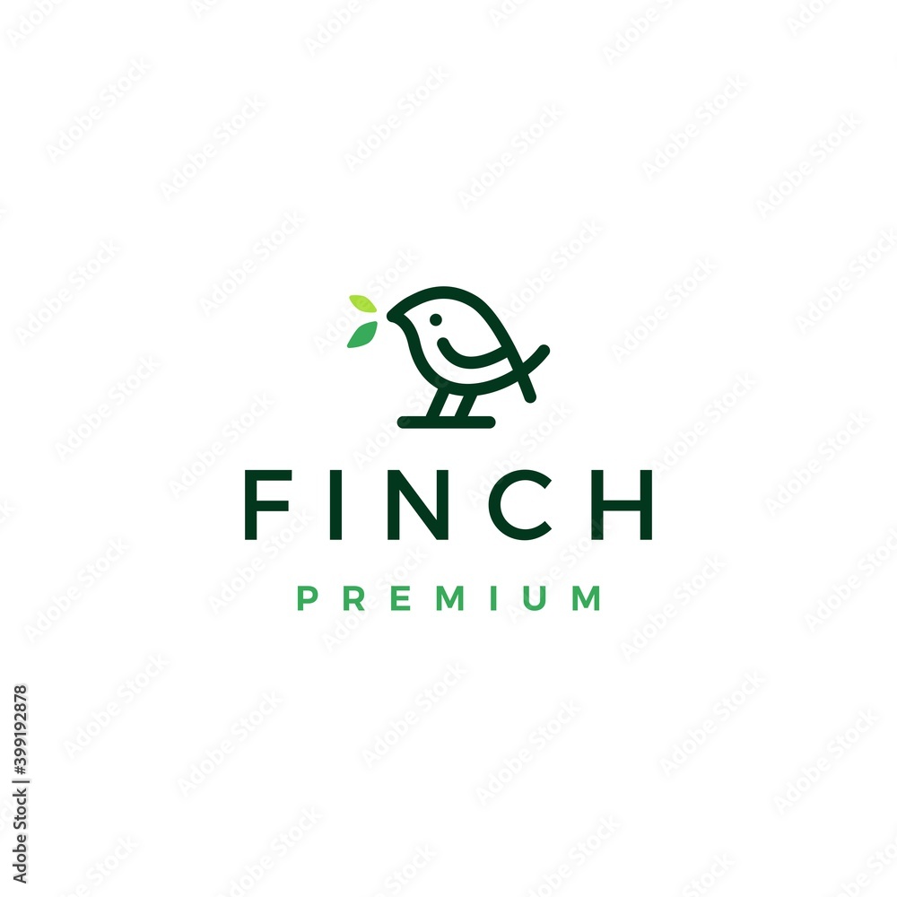 finch bird logo vector icon illustration finch bird logo vector icon illustration