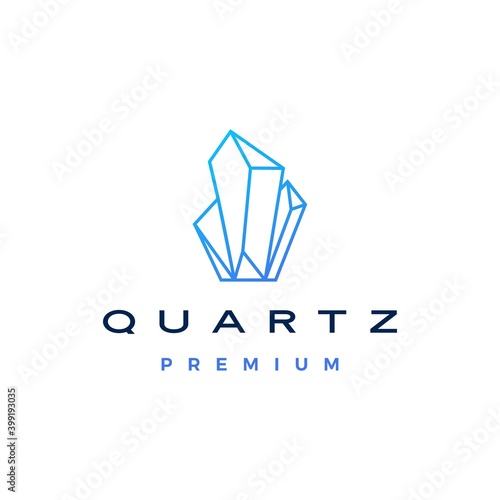 quartz stone logo vector icon illustration