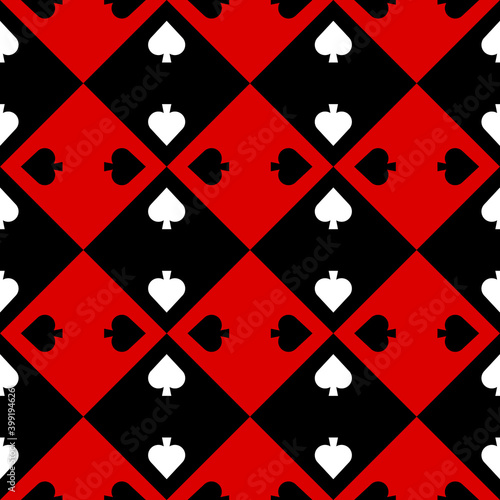 Seamless pattern with Spade...