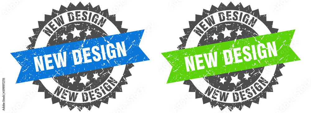 Obraz premium new design band sign. new design grunge stamp set