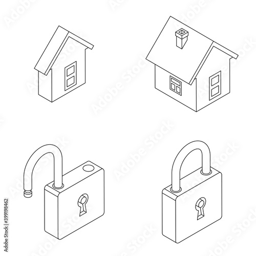 Small house icons