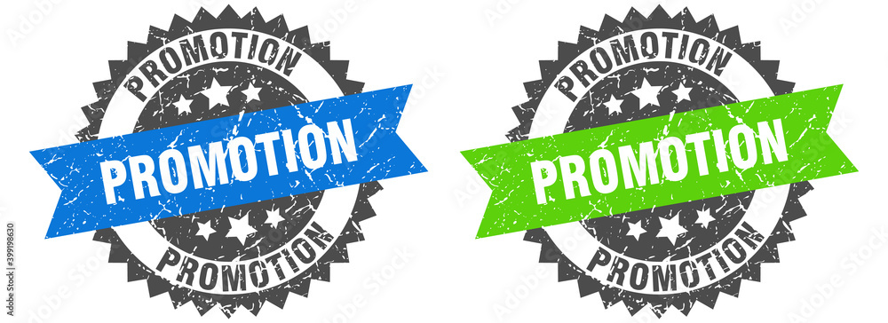 Obraz premium promotion band sign. promotion grunge stamp set