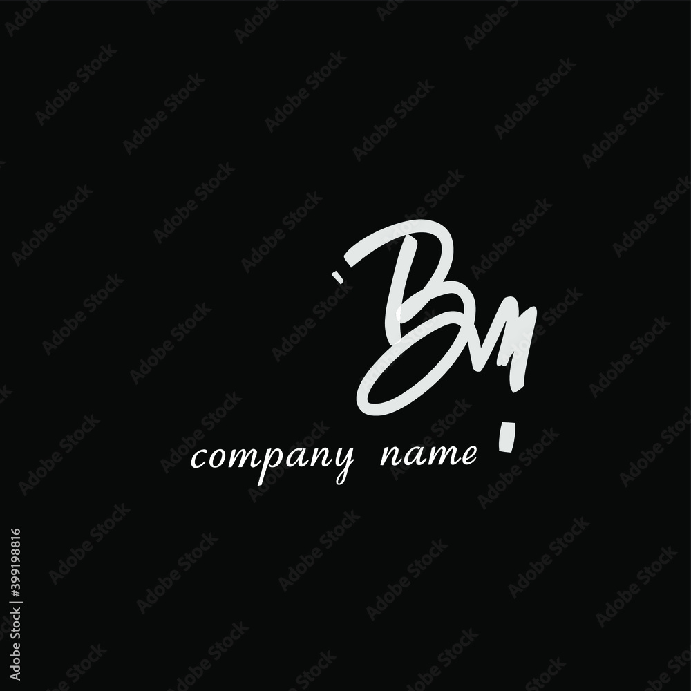 Initial BM beauty monogram and elegant logo design Initial BM beauty monogram and elegant logo design