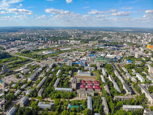 Aerial view of the city of Kirov from a great height (Russia) © vladok37
