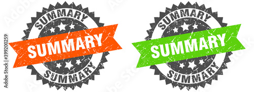 summary band sign. summary grunge stamp set