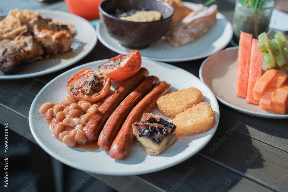 Portraits of various delicious foods ready to eat Portraits of various delicious foods ready to eat