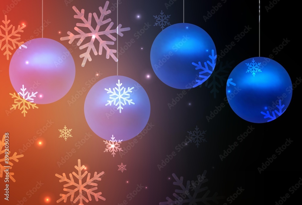 Dark Blue, Yellow vector pattern in Christmas style. Dark Blue, Yellow vector pattern in Christmas style.