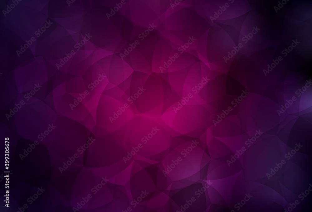 Dark Pink vector polygon abstract layout. Dark Pink vector polygon abstract layout.
