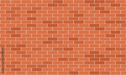 Brick wall pattern seamless background. Realistic decorative background. Vector illustration