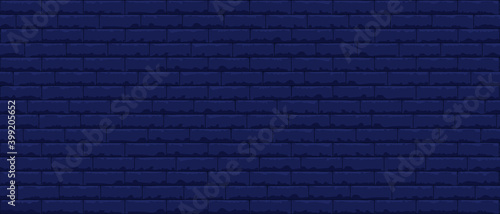 Brick wall pattern seamless background. Realistic decorative background. Vector illustration © Maksym Kravchenko