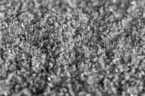 frozen water crystals as background