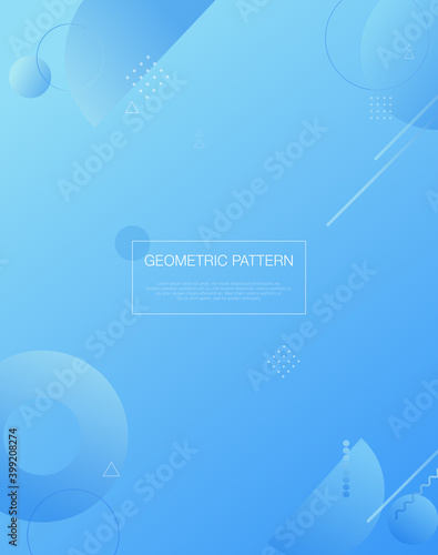Geometry pattern template 02 :blue gradient geometry