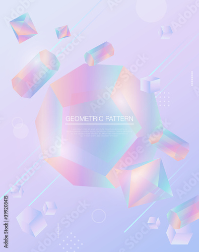 Geometry pattern template 05 :Jewelry gradation geometry