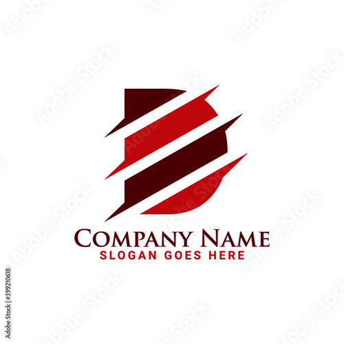 Initial Letter D Logo - Minimal Vector Logo for Business Name Starts With Letter D